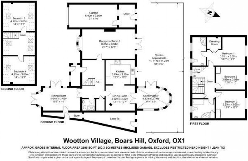 Floorplan for Wootton Village, Boars Hill, Oxford