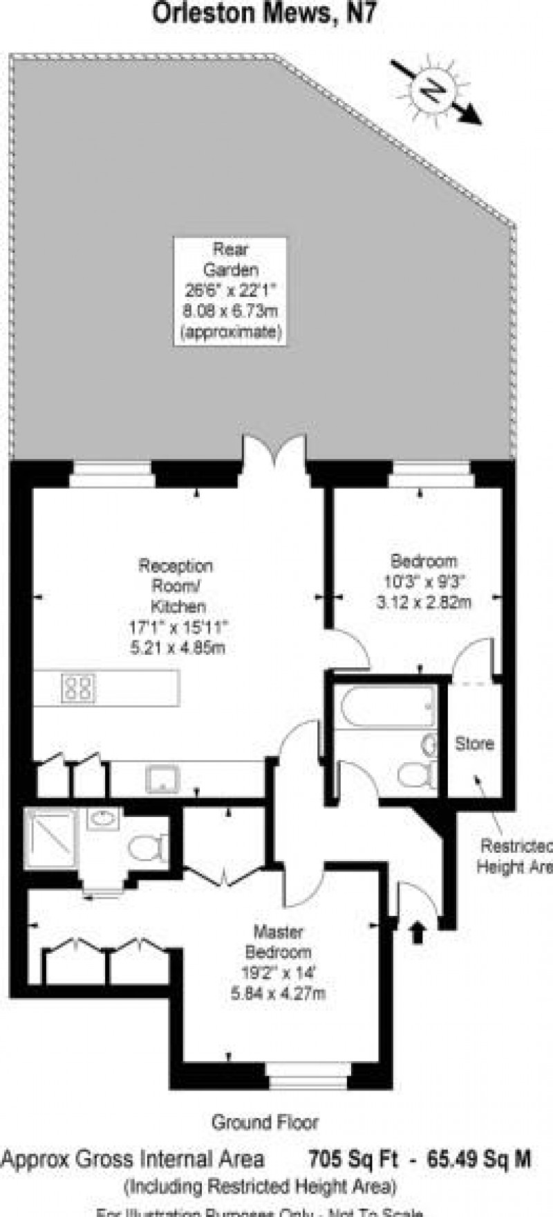 Floorplan for Orleston Mews, N7 8LL