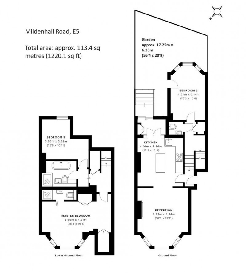 Floorplan for Mildenhall Road, E5 0RU