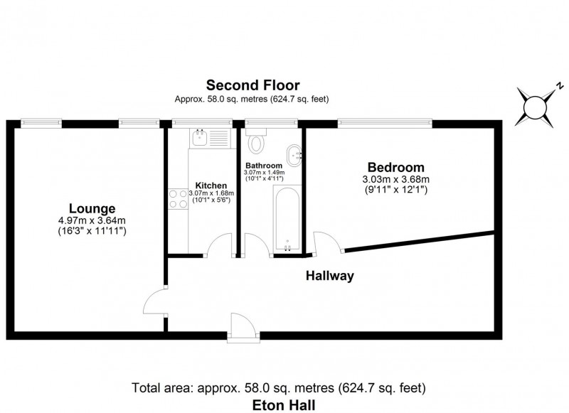 Floorplan for Eton College Road, NW3 2DP