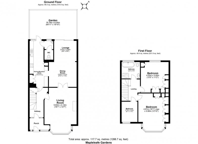 Floorplan for Mapleleafe Gardens, IG6 1LG