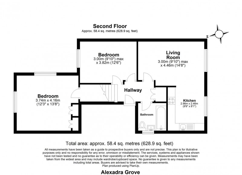 Floorplan for Alexandra Grove, N4 2LQ