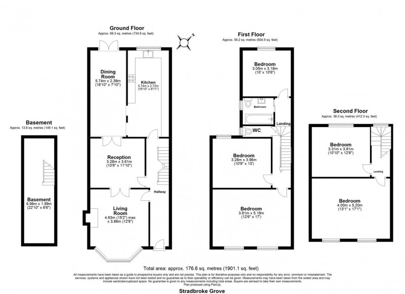 Floorplan for Stradbroke Road, N5 2PZ