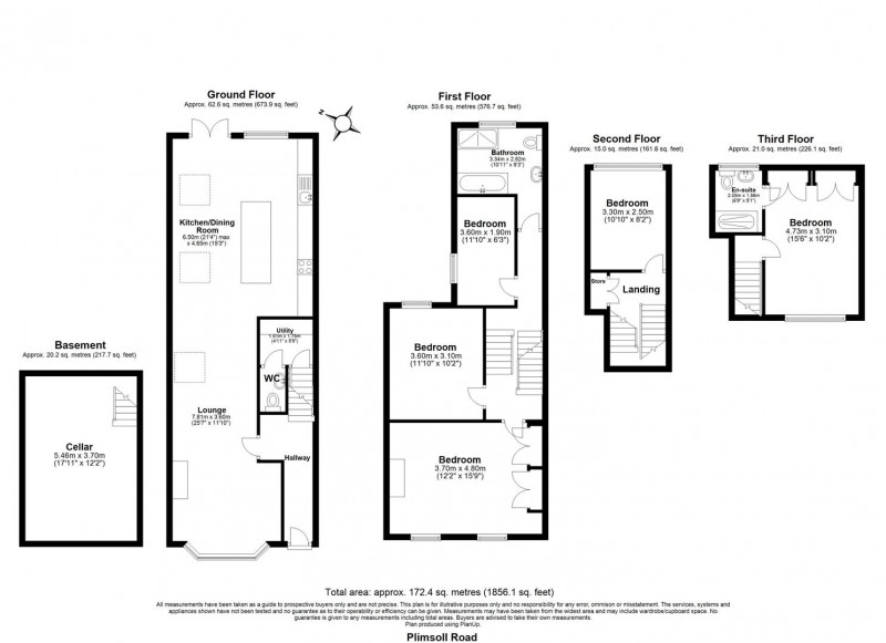 Floorplan for Plimsoll Road, N4 2ED